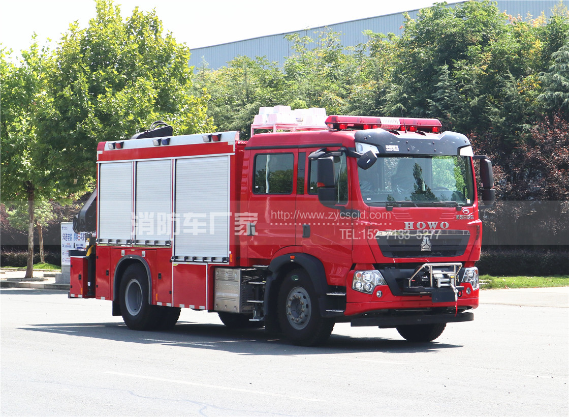 國六重汽T5G搶險救援消防車